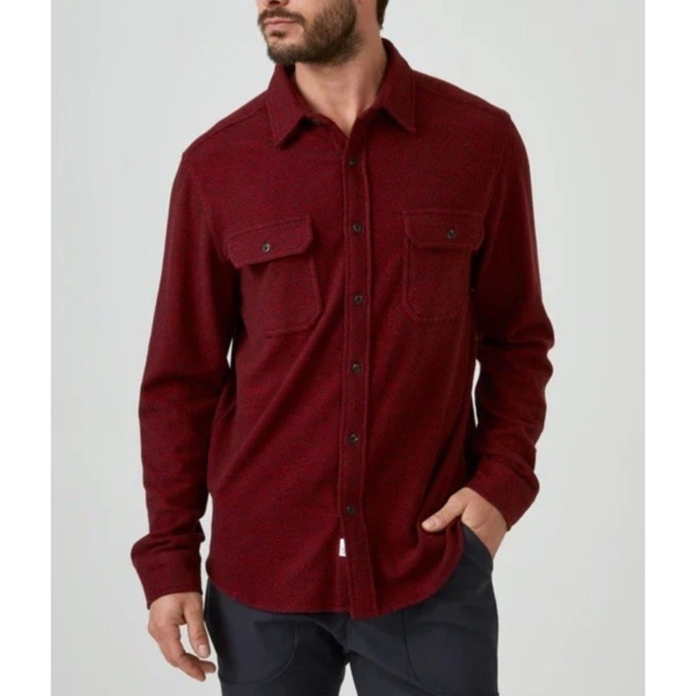 7Diamonds Generation Red Plaid‎ Soft Flannel Button Shirt 4 Way Stretch Men 2XL
